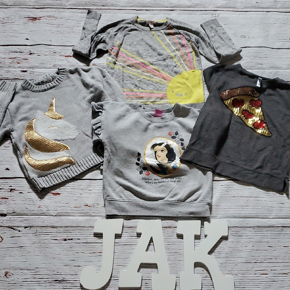 GIRLS SWEATER BUNDLE (DISNEY, UNICORN, ETC)